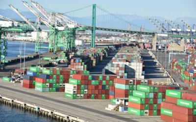 Port of LA threatens penalties for empty boxes left at clogged-up terminals