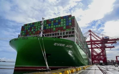 World’s largest container vessel Ever Ace makes maiden call at PTP