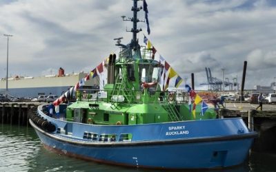 Auckland ports commissions Sparky, first all-electric tug from Damen