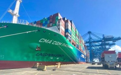 First LNG-powered vessel calls at Panama port