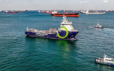 World first use of ammonia fuel in trial on Fortescue vessel in Singapore