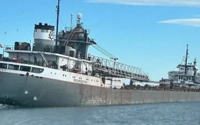 Great Lakes Bulker Takes On Water After Hitting Underwater Object