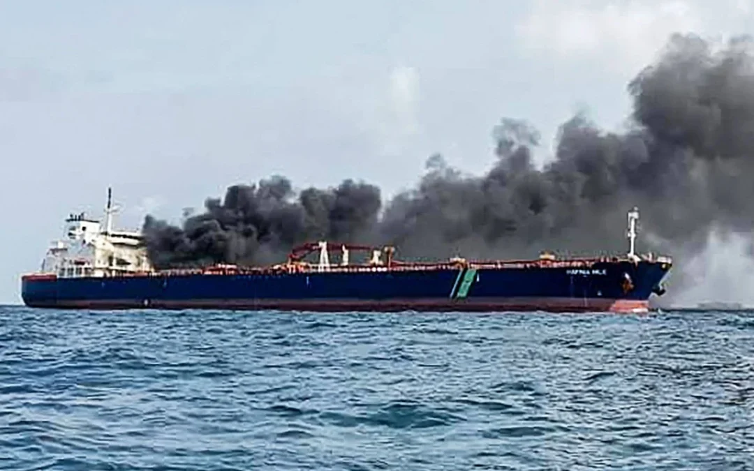 Singapore, Hafnia to transfer oil cargo from fire-hit tanker