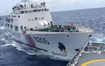 Third Collision Incident Between Chinese Coast Guard and Philippines