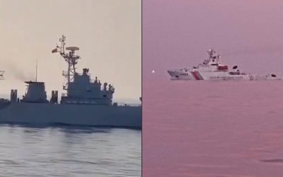 Tensions Rise As Chinese Naval Frigate Spotted Near Malaysian Oil Rig In South China Sea