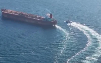 Video: Sanctioned Shadow Tanker Struck by Containership off Turkey