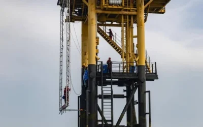 Greenpeace Activists Climb Shell Gas Platform in the North Sea