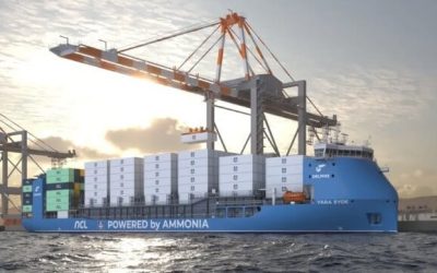 Construction Starts on First Short-Sea, Ammonia-Fueled Containership